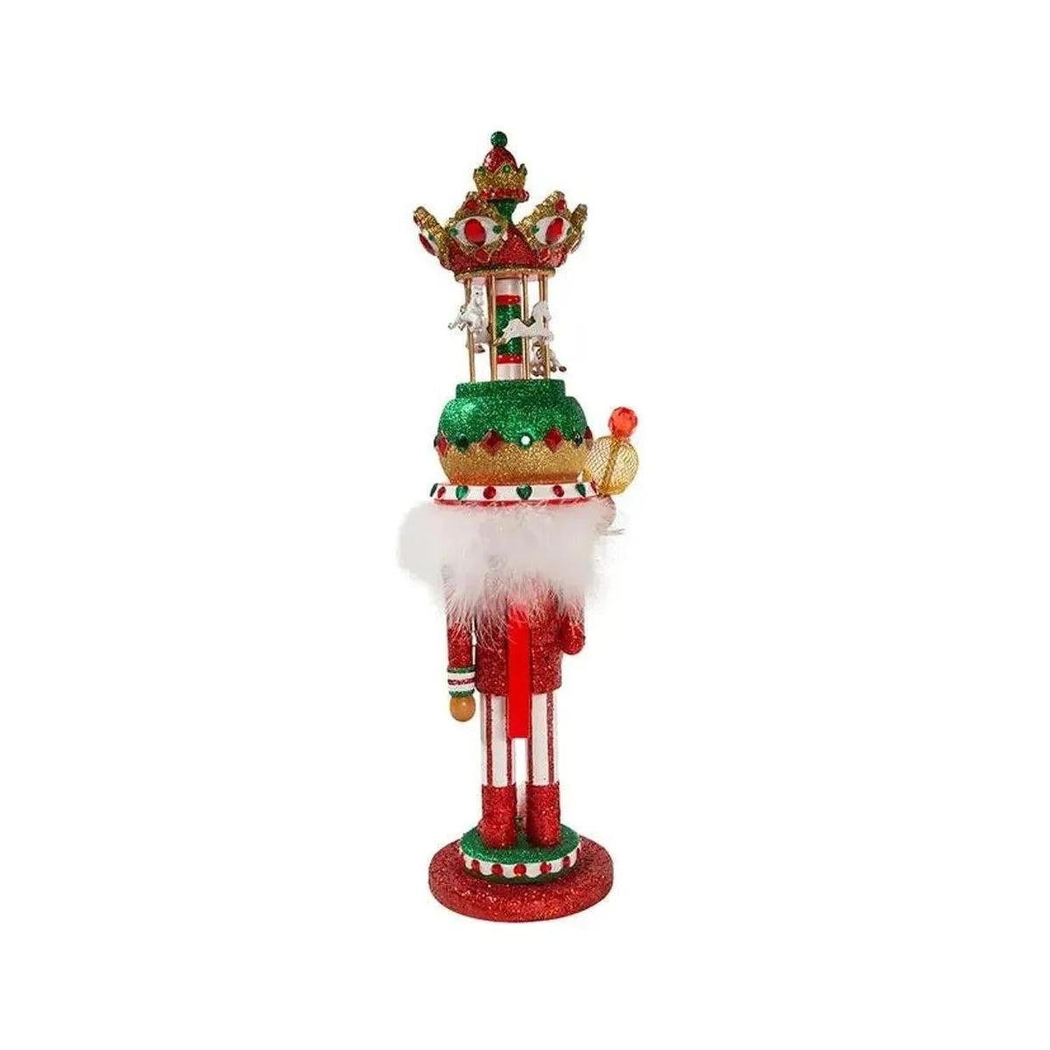 Kurt Adler 15" Hollywood Nutcrackers™ Musical Carousel Hat Nutcracker