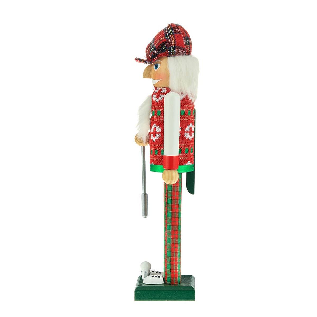 Shop For Kurt Adler 15 - Inch Red and Green Golfer Nutcracker