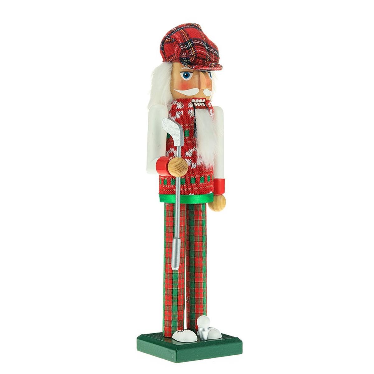 Shop For Kurt Adler 15 - Inch Red and Green Golfer Nutcracker