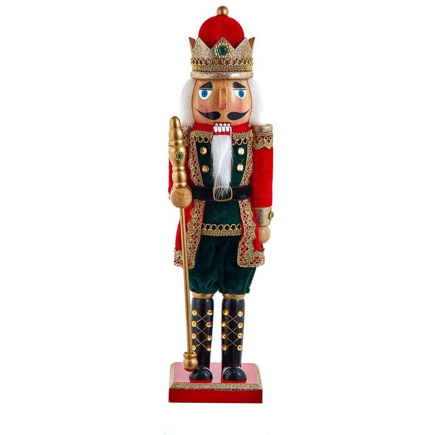 Kurt Adler 15-Inch Red and Green King Nutcracker
