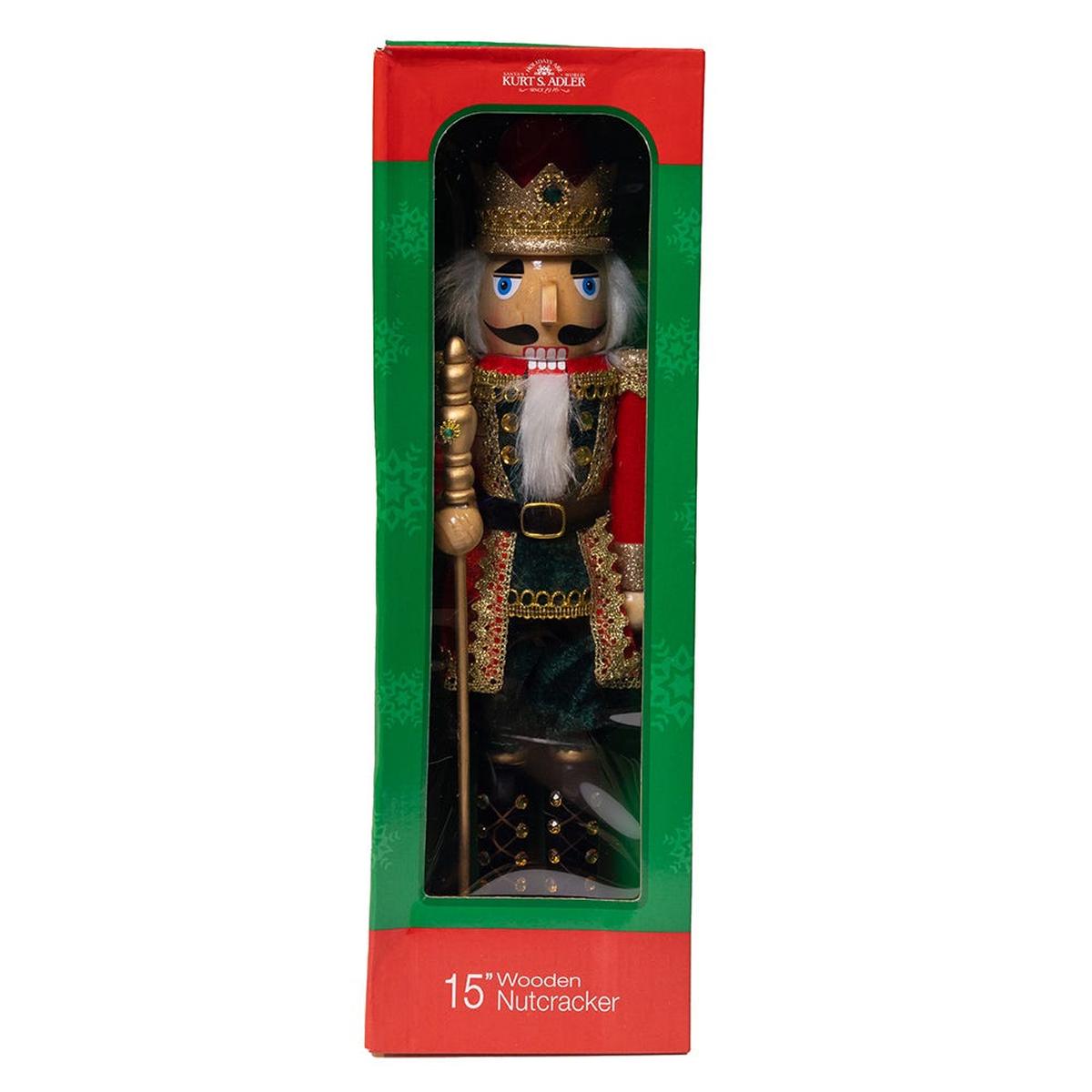 Shop For Kurt Adler 15 - Inch Red and Green King Nutcracker