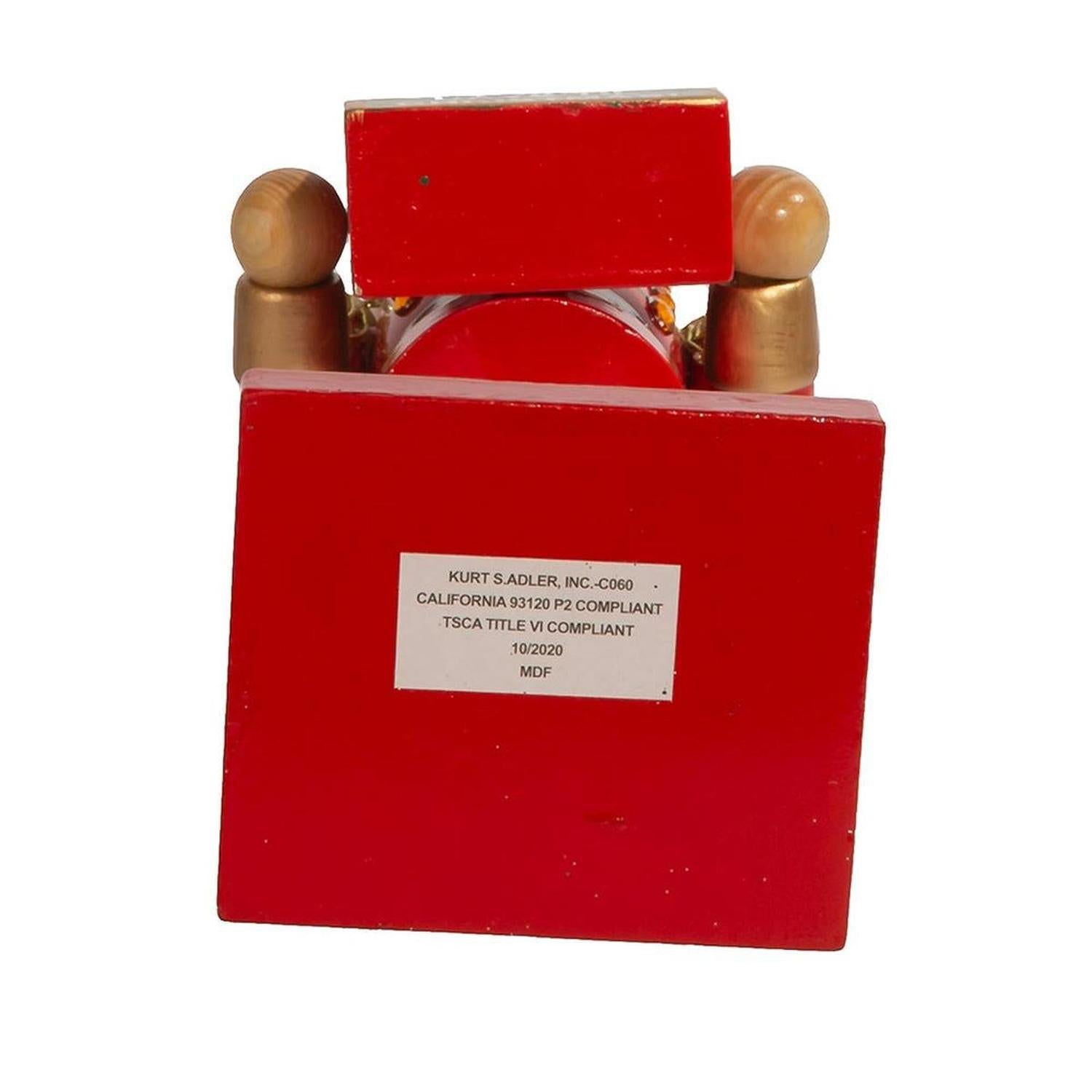 Kurt Adler 15-Inch Red King Nutcracker with Calendar