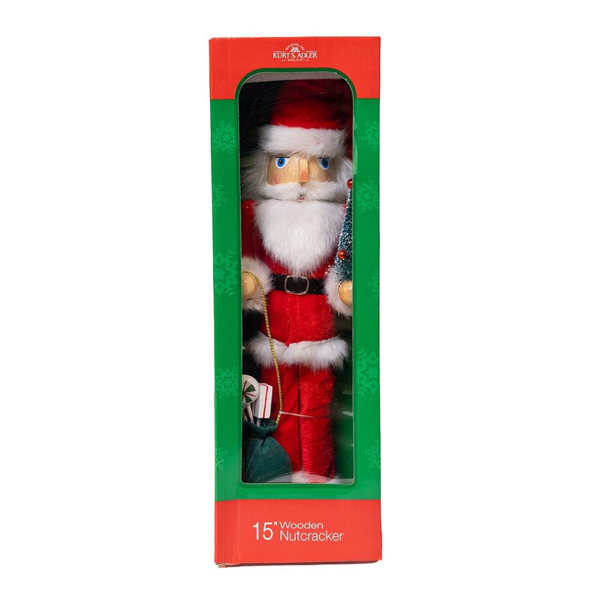 Shop For Kurt Adler 15 - Inch Santa With Gifts and Tree Nutcracker