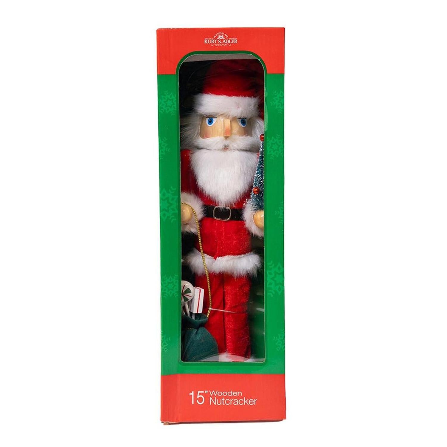Kurt Adler 15-Inch Santa With Gifts and Tree Nutcracker