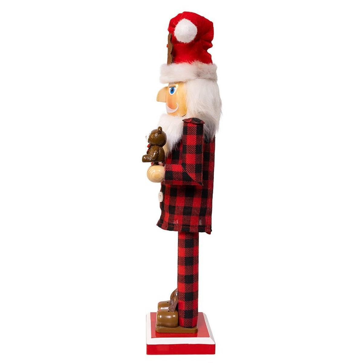 Shop For Kurt Adler 15 - Inch Santa With Red Pajamas Nutcracker