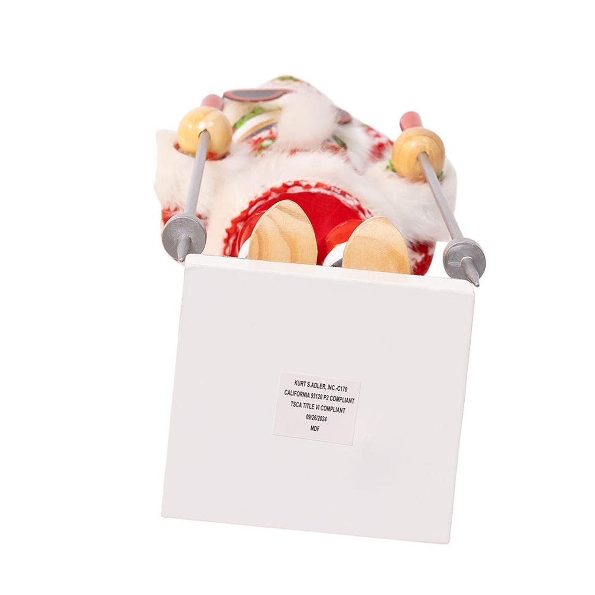 Shop For Kurt Adler 15 - Inch Ski Santa With Christmas Sweater Nutcracker