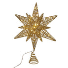 Shop For Kurt Adler 15 - Inch Twinkling LED Gold Tree Topper