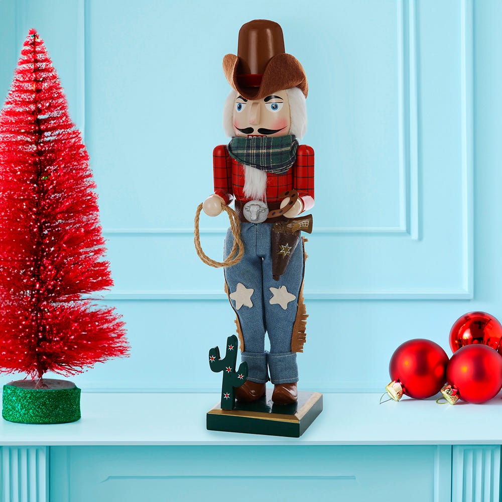 Shop For Kurt Adler 15 - Inch Wooden Cowboy Nutcracker