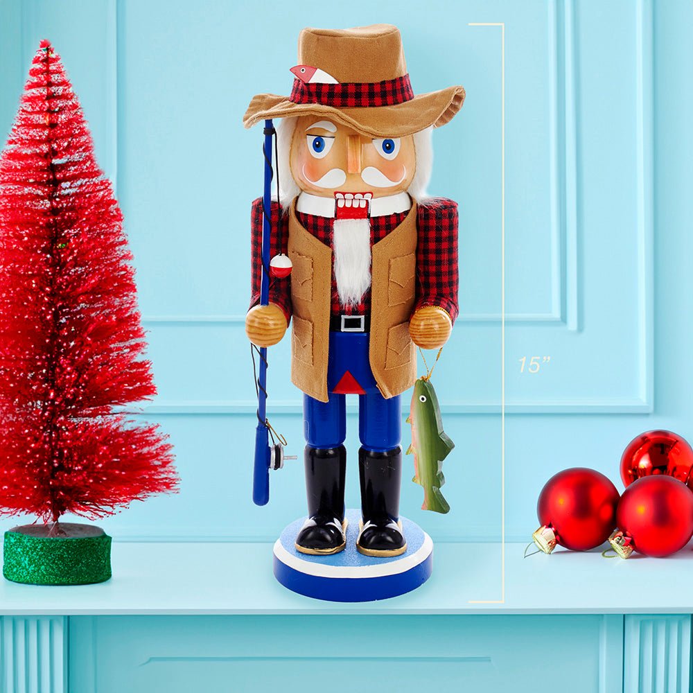 Shop For Kurt Adler 15 - Inch Wooden Fisherman Nutcracker