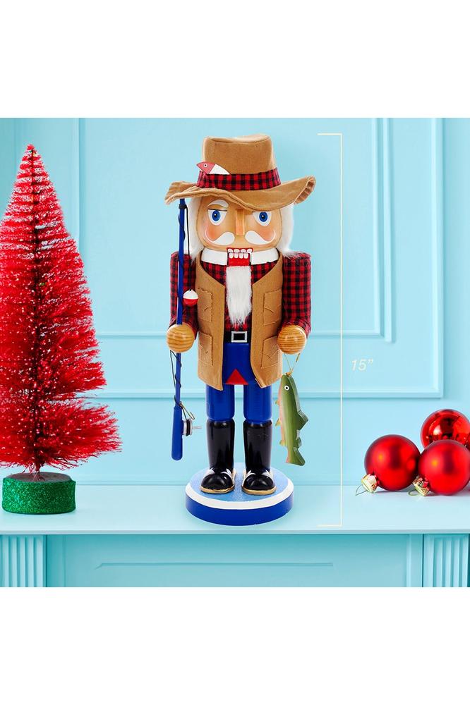 Shop For Kurt Adler 15 - Inch Wooden Fisherman Nutcracker