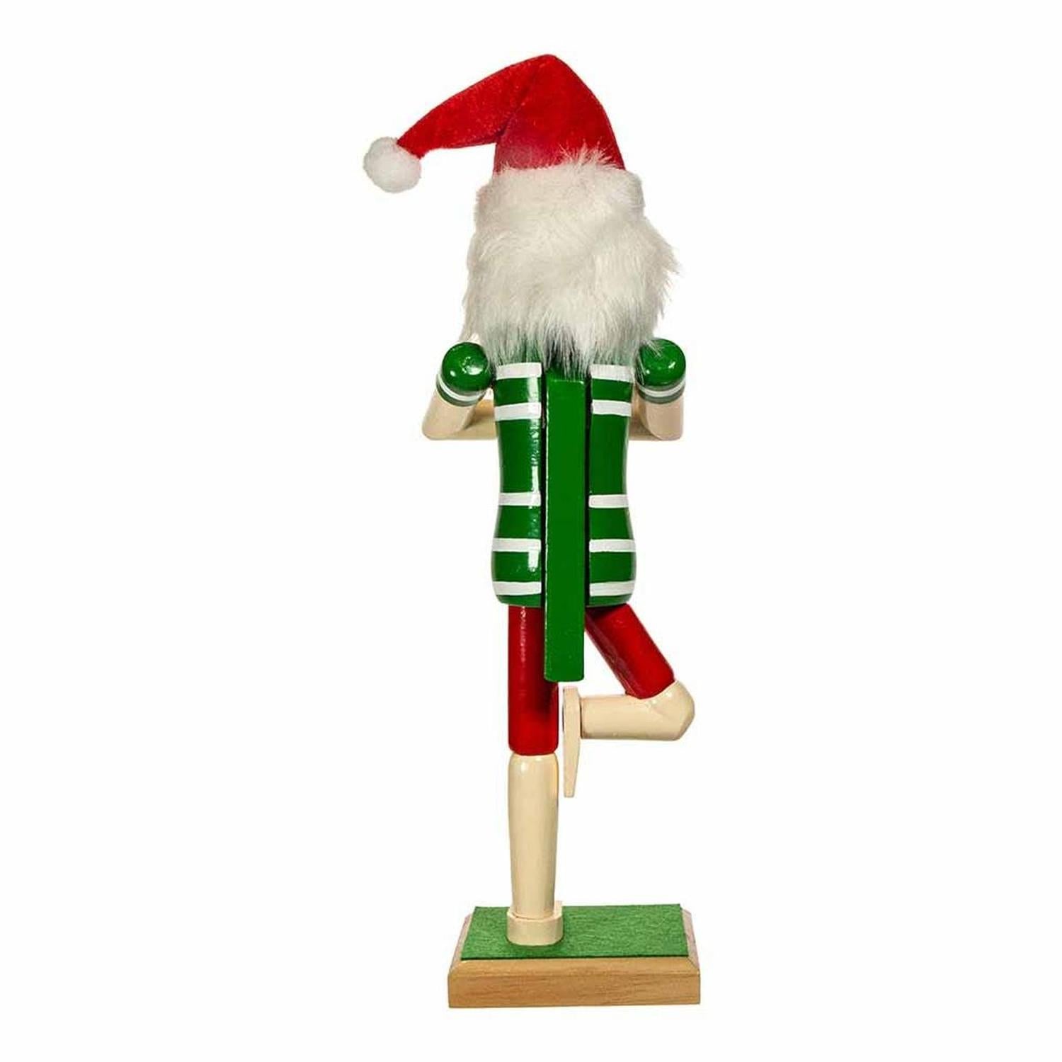 Kurt Adler 15-Inch Wooden Yoga Santa Nutcracker