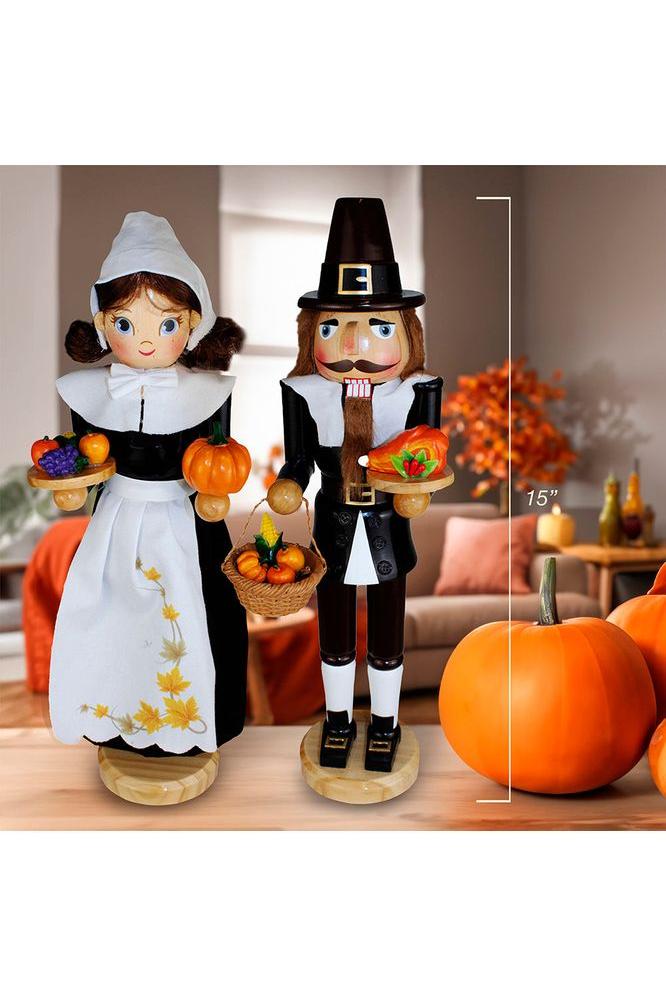 Shop For Kurt Adler 15" Pilgrim Nutcrackers 2 - Piece Set