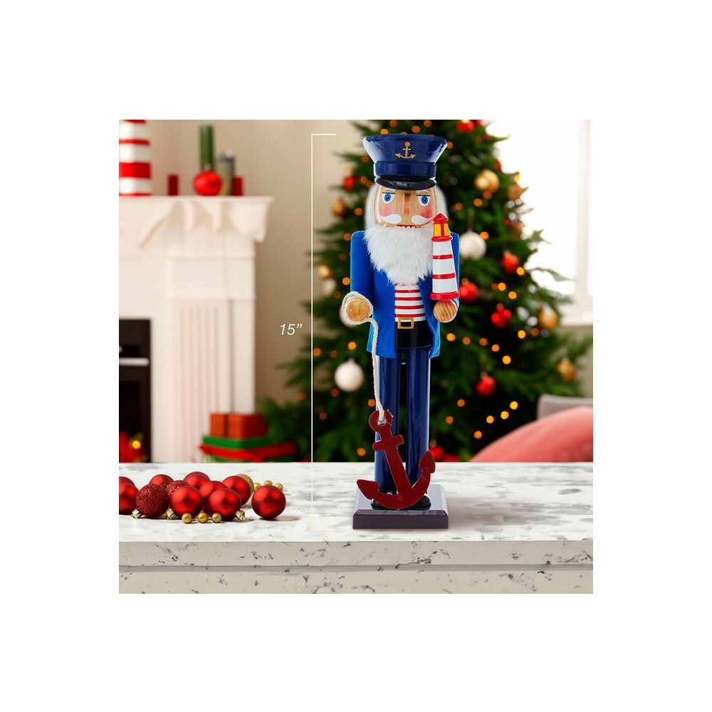 Shop For Kurt Adler 15" Sailor Nutcracker with Anchor