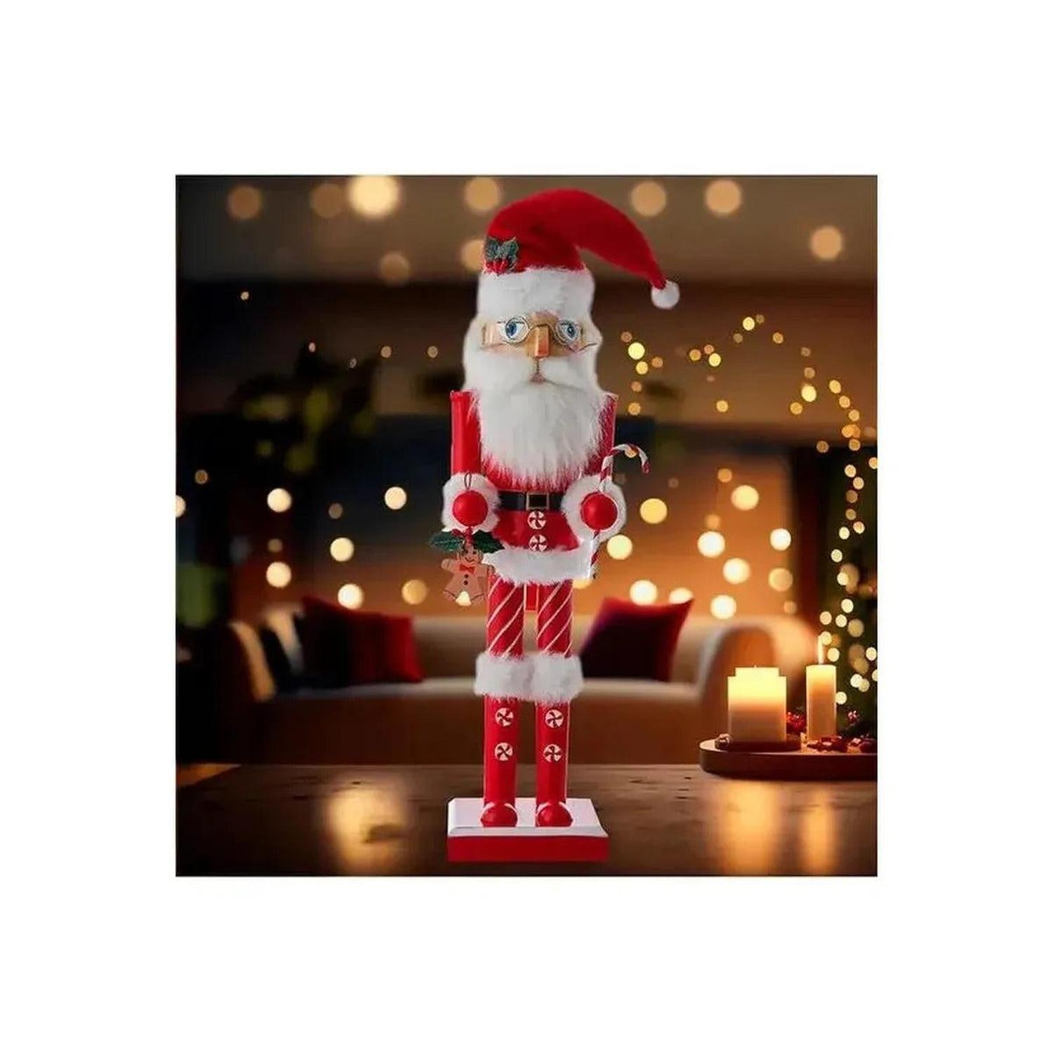 Kurt Adler 15" Wooden Mr. Claus Nutcracker