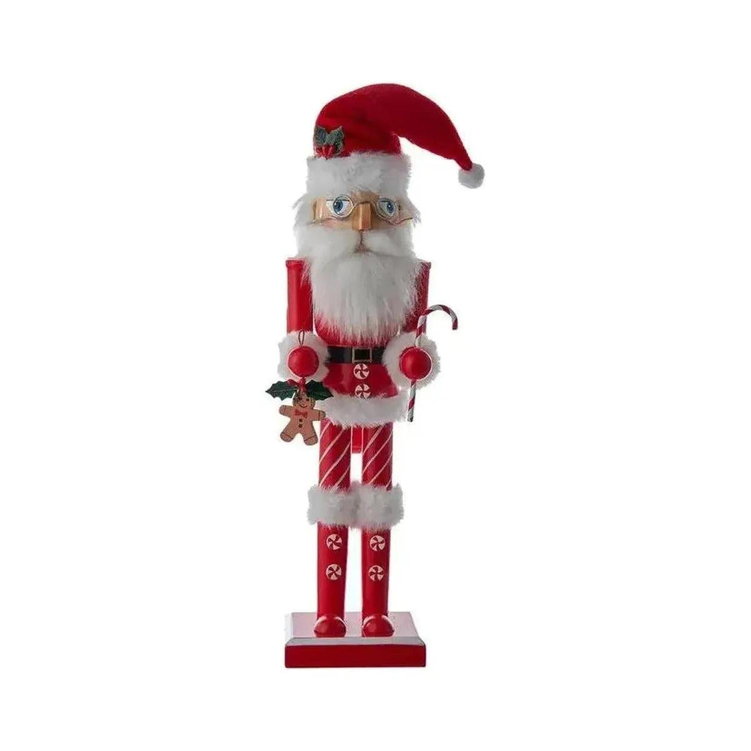 Kurt Adler 15" Wooden Mr. Claus Nutcracker
