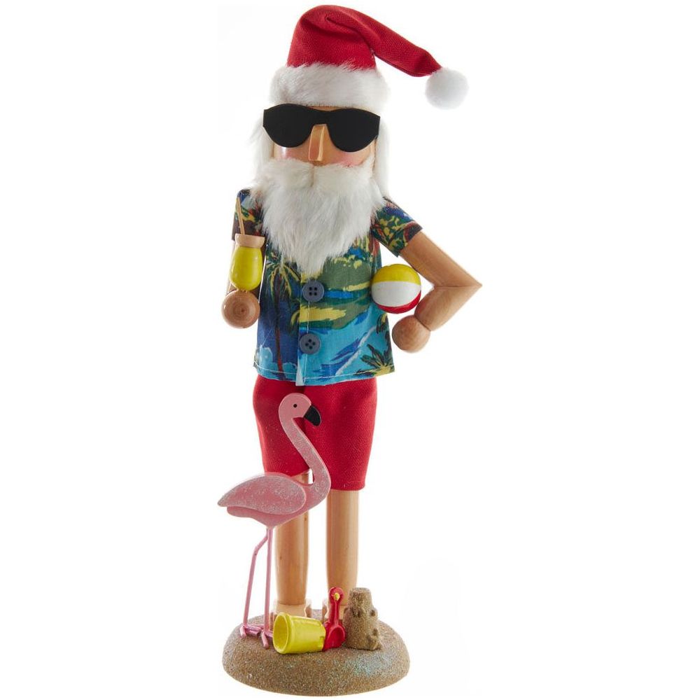 Shop For Kurt Adler 15.5 - Inch Wooden Beach Santa Nutcracker