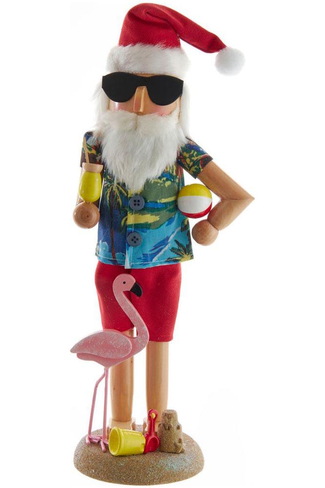 Shop For Kurt Adler 15.5 - Inch Wooden Beach Santa Nutcracker