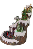 Shop For Kurt Adler 17 - Inch Musical LED Village on Mountain Table Piece