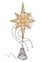 Shop For Kurt Adler 17 - Inch Pre - Lit 8 - Point Gold Glitter Star Tree Topper