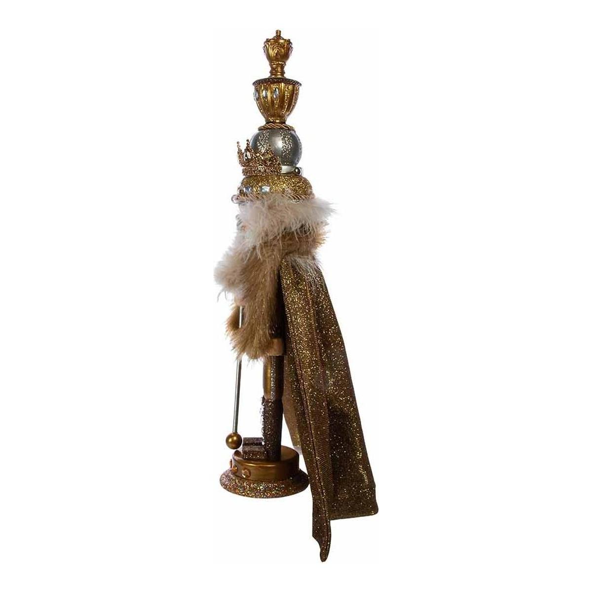 Shop For Kurt Adler 17.5" Hollywood Gold with Fuzzy Cape King Nutcracker