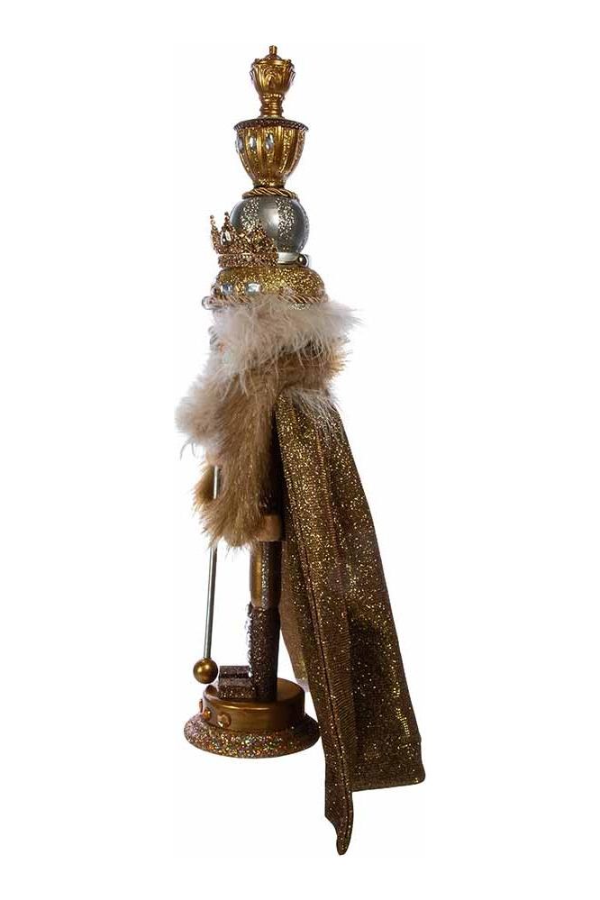 Shop For Kurt Adler 17.5" Hollywood Gold with Fuzzy Cape King Nutcracker