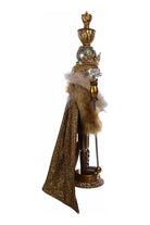 Shop For Kurt Adler 17.5" Hollywood Gold with Fuzzy Cape King Nutcracker