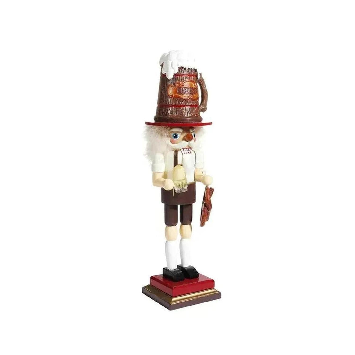 Kurt Adler 17.5" Hollywood Nutcrackers™ Beer and Pretzel Nutcracker