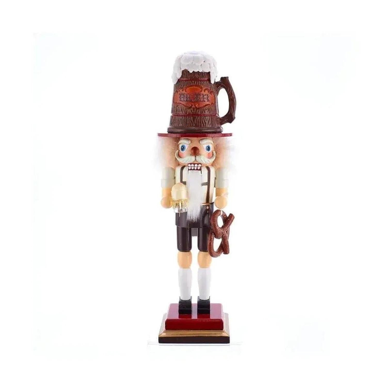Kurt Adler 17.5" Hollywood Nutcrackers™ Beer and Pretzel Nutcracker
