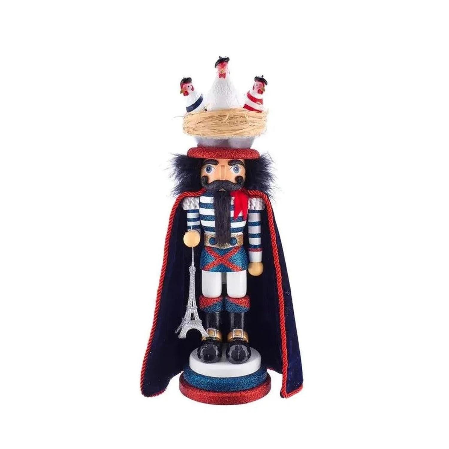Kurt Adler 17.5" Hollywood Nutcrackers™ Three French Hens Nutcracker