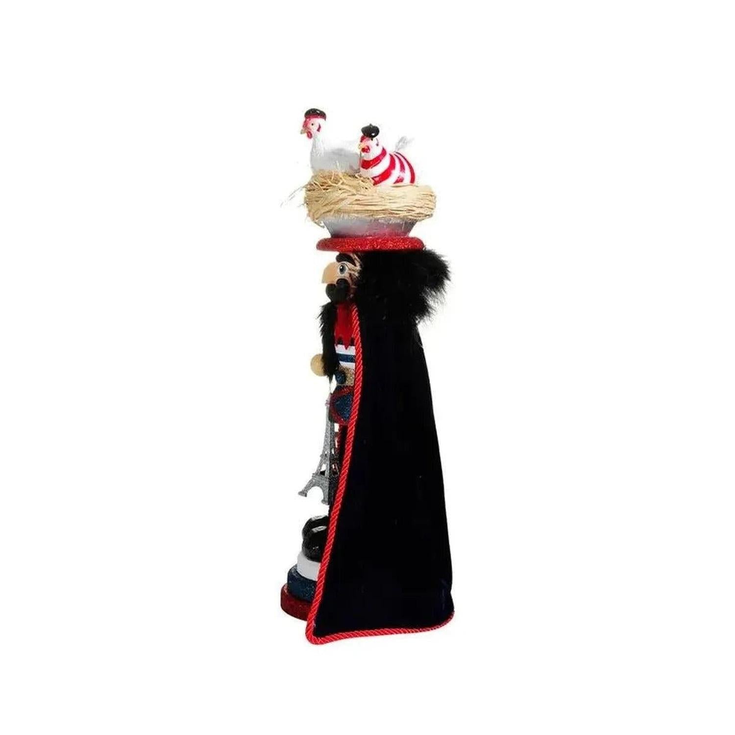 Kurt Adler 17.5" Hollywood Nutcrackers™ Three French Hens Nutcracker