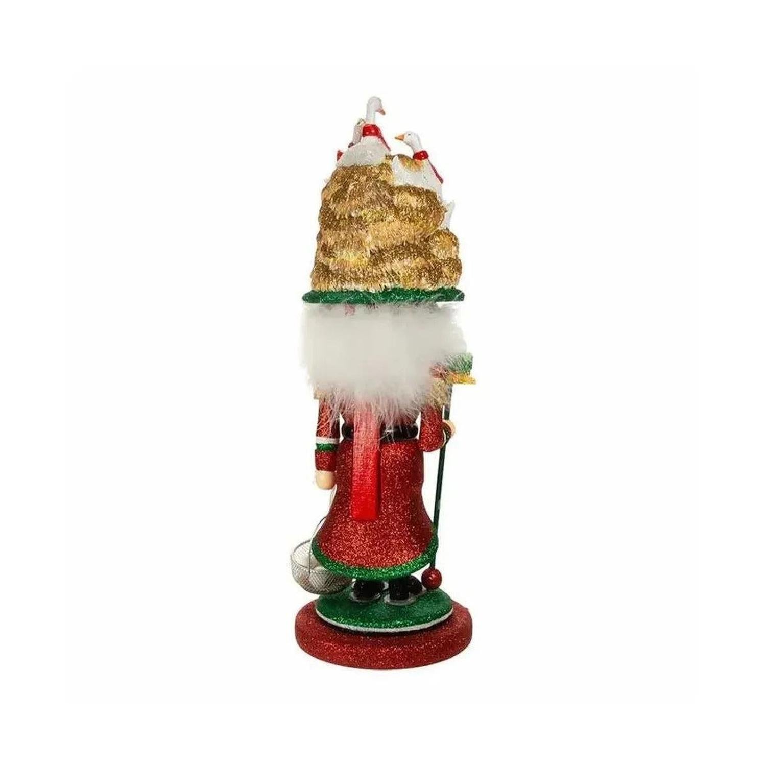 Kurt Adler 18" Hollywood Nutcrackers™ Six Geese A Laying Nutcracker