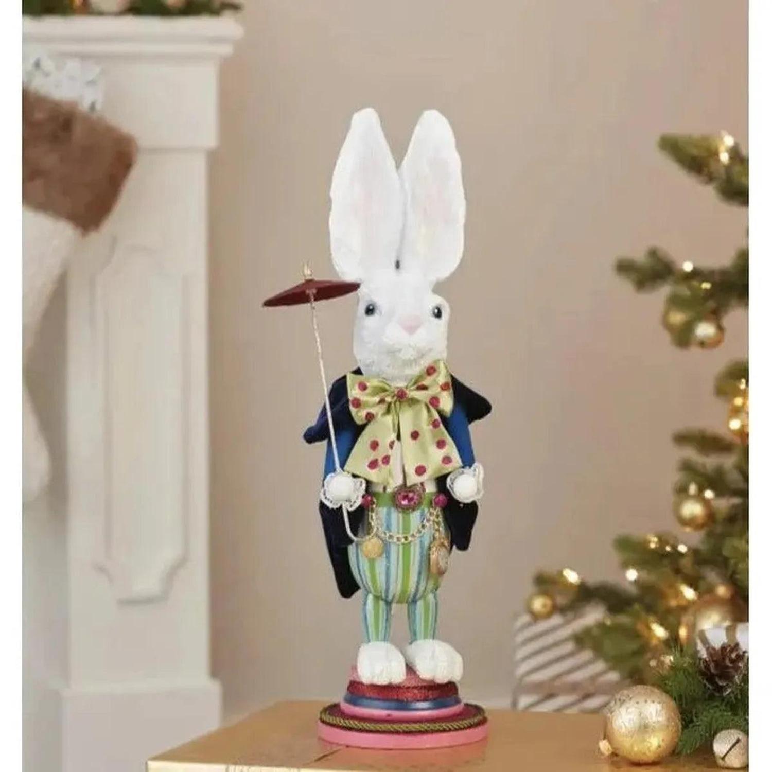 Kurt Adler 18" Hollywood Nutcrackers™ White Rabbit Nutcracker
