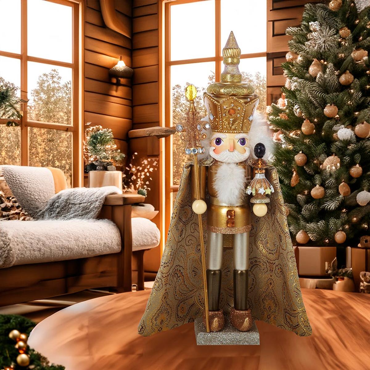 Shop For Kurt Adler 18 - Inch Hollywood Gold King Nutcracker