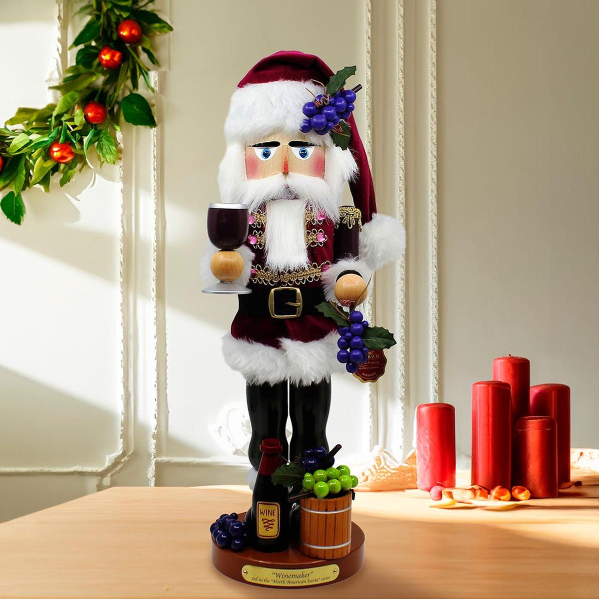 Shop For Kurt Adler 18.25 - Inch Steinbach Winemaker Santa Nutcracker