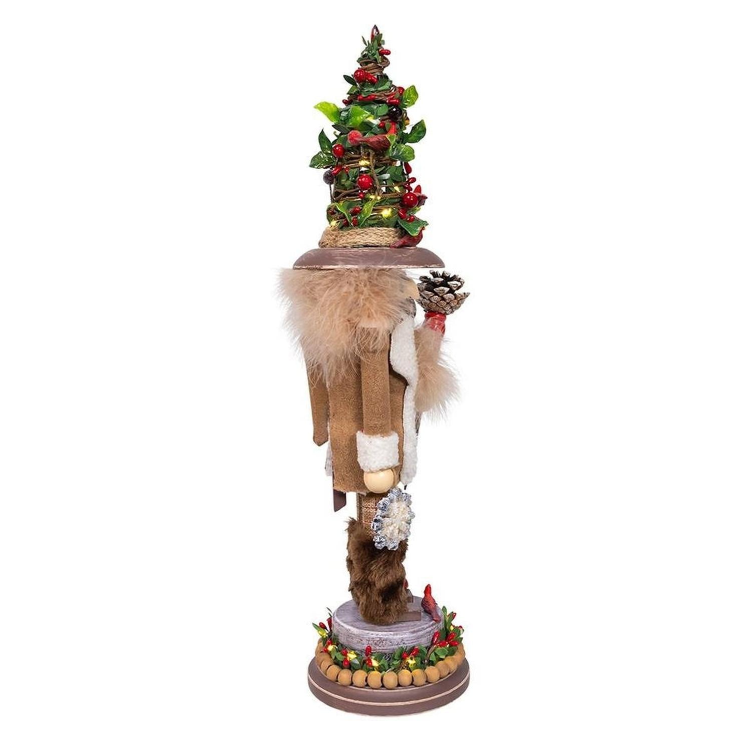 Kurt Adler 19-Inch LED Birch Berries Nutcracker