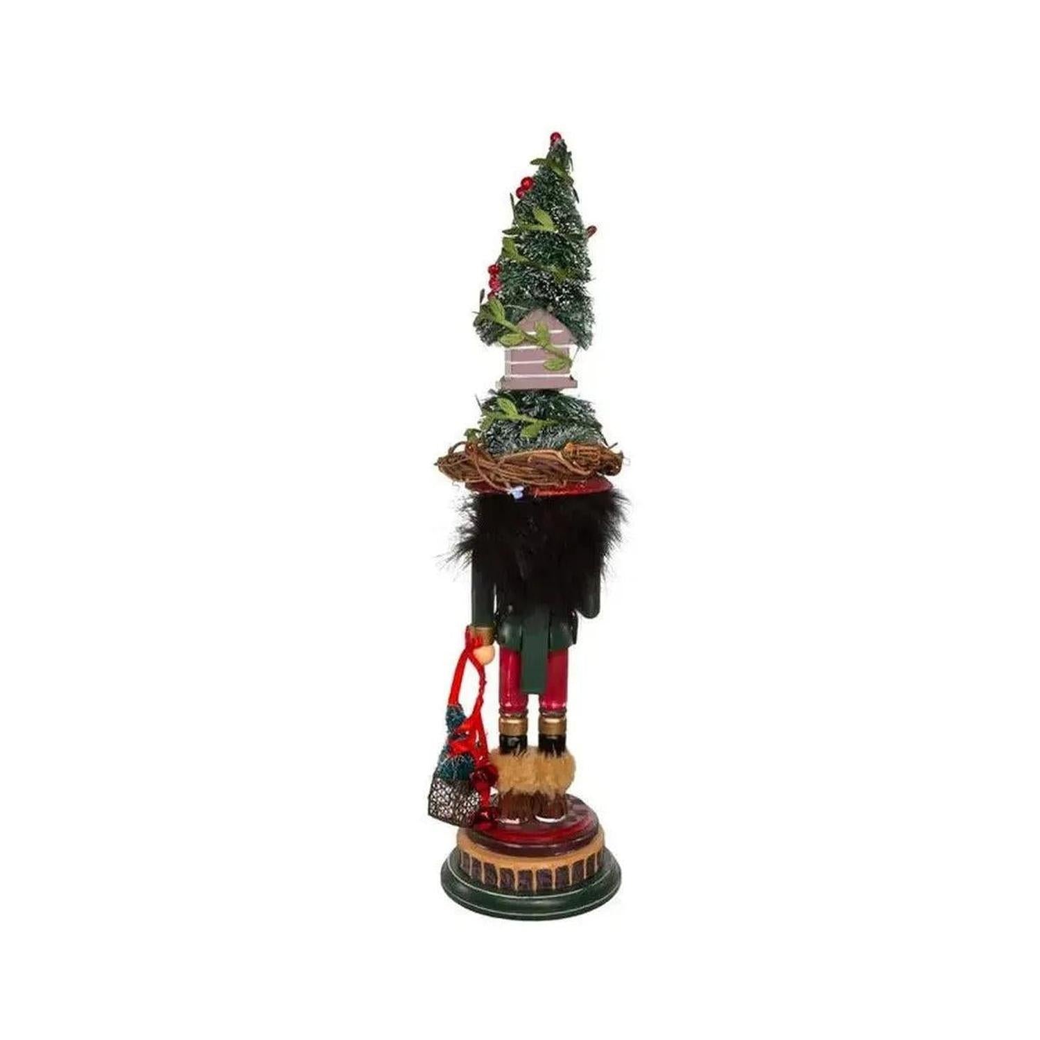 Kurt Adler 19.5" Hollywood Nutcrackers™ Cardinal In Tree Hat Nutcracker