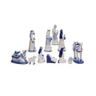 Shop For Kurt Adler 1.97 - 6.7" Porcelain Delft Blue Nativity Set, 11 - Piece Set