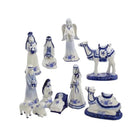 Shop For Kurt Adler 1.97 - 6.7" Porcelain Delft Blue Nativity Set, 11 - Piece Set