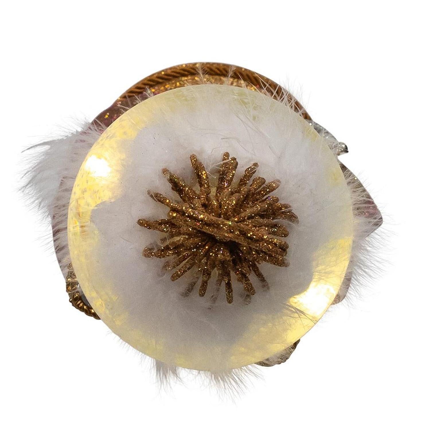 Kurt Adler 22-Inch Hollywood Nutcrackers Musical Gold and Silver Nutcracker With Water Globe