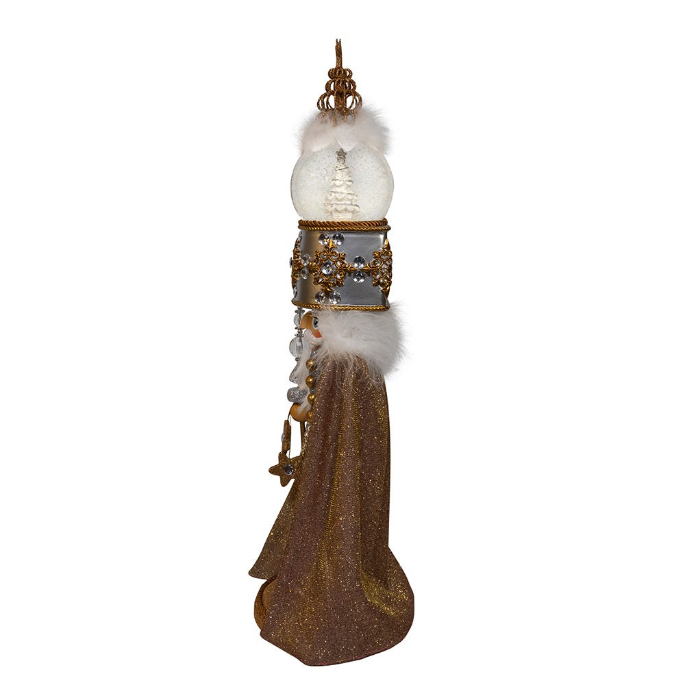 Shop For Kurt Adler 22 - Inch Hollywood Nutcrackers Musical Gold and Silver Nutcracker With Water Globe
