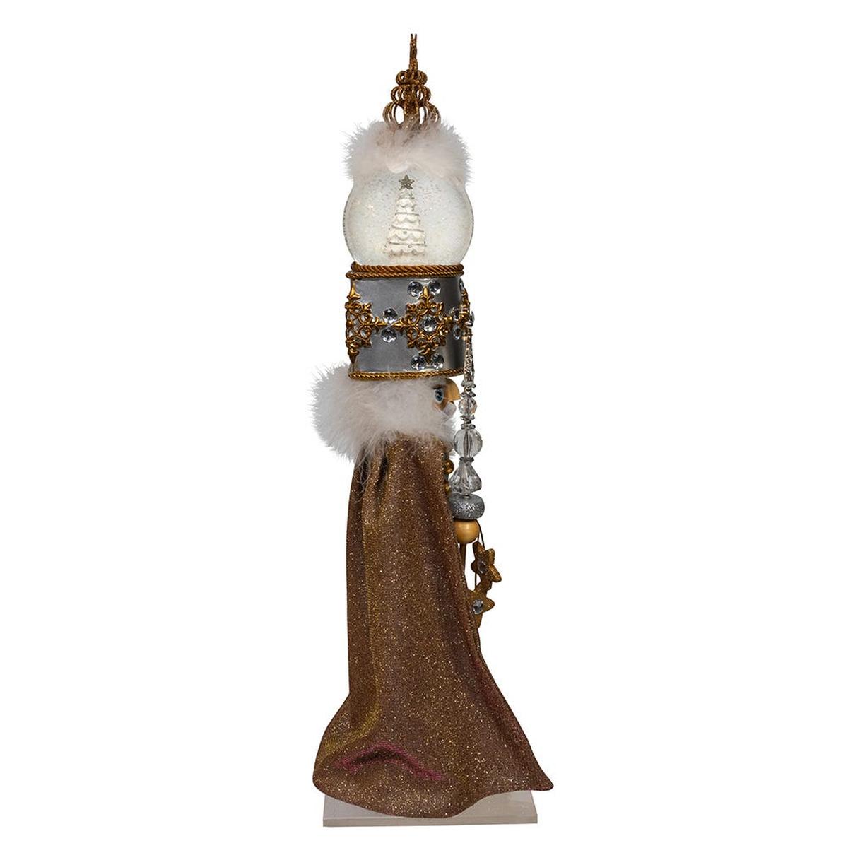 Shop For Kurt Adler 22 - Inch Hollywood Nutcrackers Musical Gold and Silver Nutcracker With Water Globe