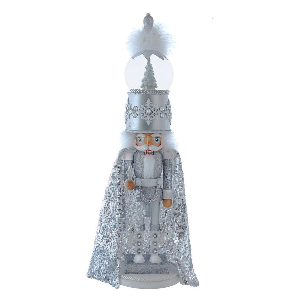 Shop For Kurt Adler 22 - Inch Hollywood Nutcrackers Musical Silver Nutcracker With Water Globe