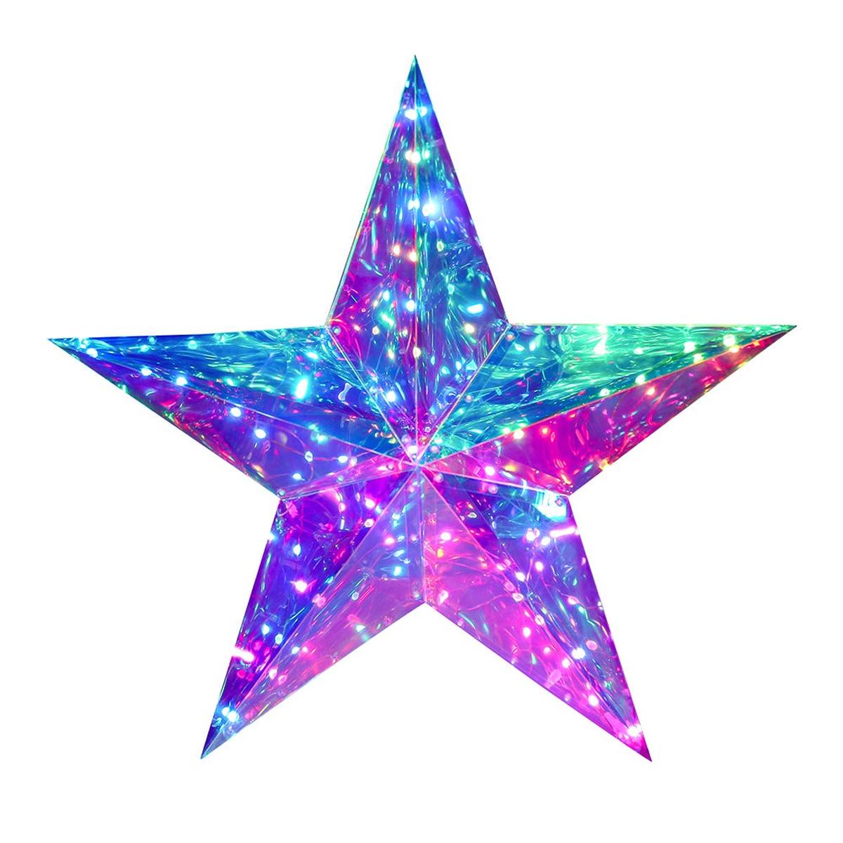 Shop For Kurt Adler 22 - Inch Pre - Lit RGB Smart Holographic Star