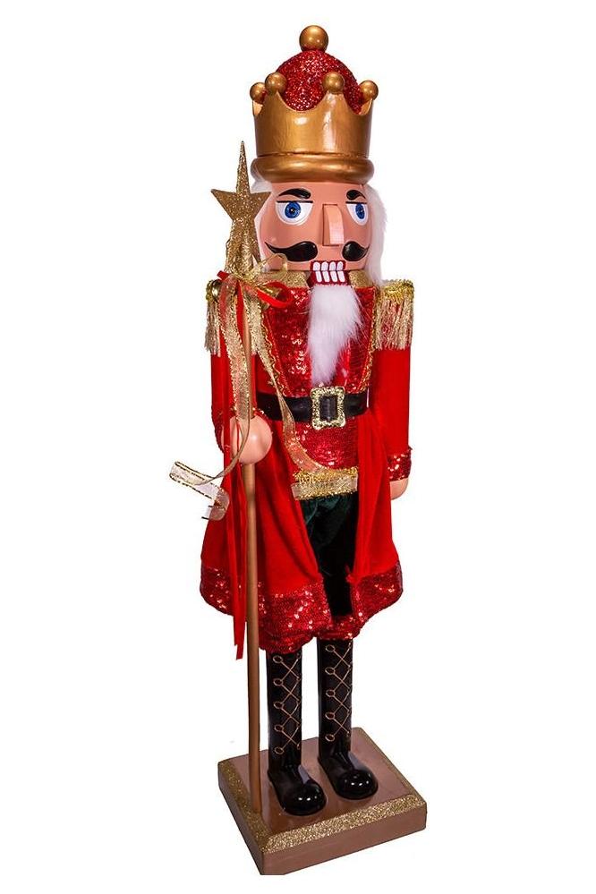 Shop For Kurt Adler 32" Red and Gold King Nutcracker