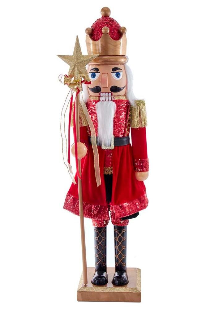 Shop For Kurt Adler 32" Red and Gold King Nutcracker