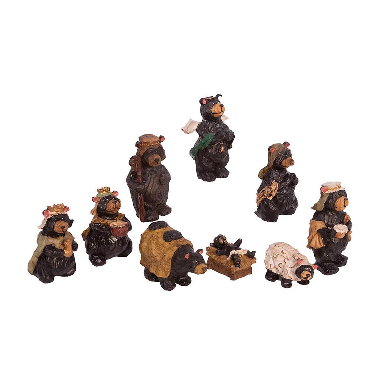 Shop For Kurt Adler 4 - Inch Resin Nativity Bear, Set of 9