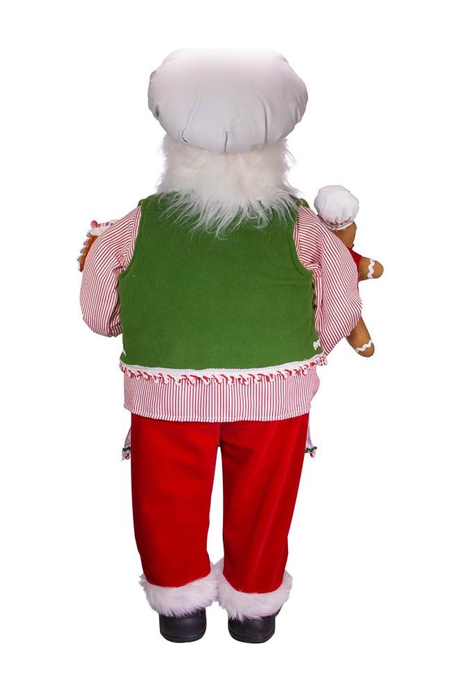 Shop For Kurt Adler 40" Christmas Chef Santa with Gingerbread