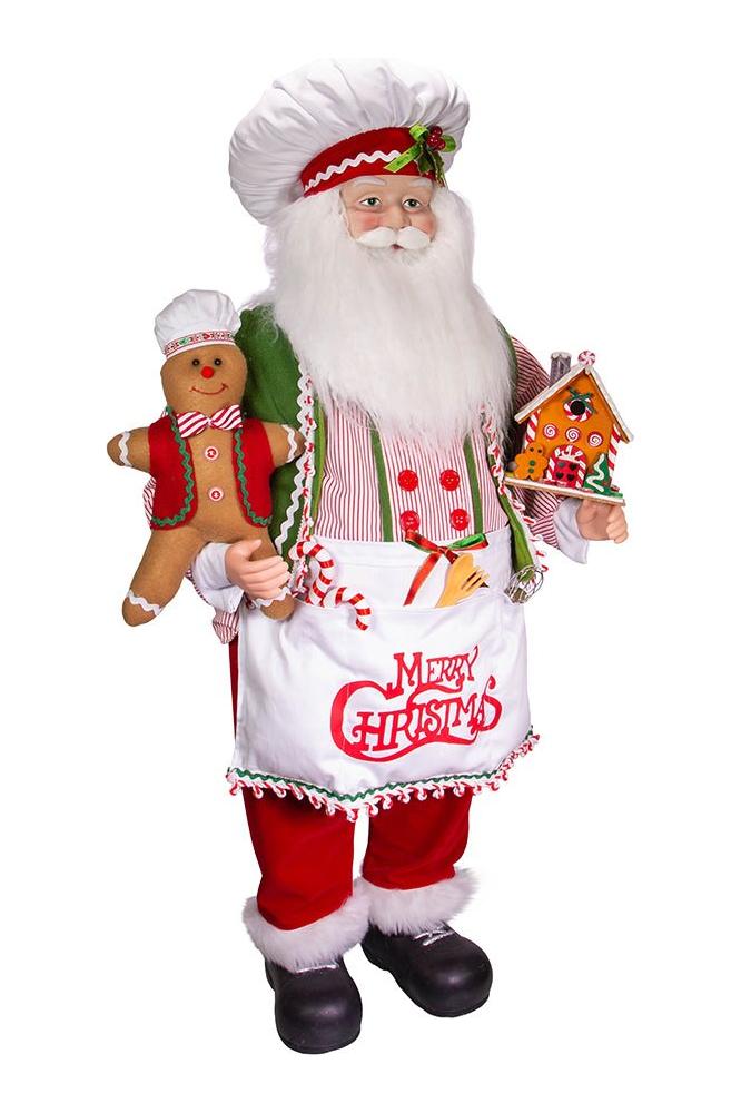 Shop For Kurt Adler 40" Christmas Chef Santa with Gingerbread