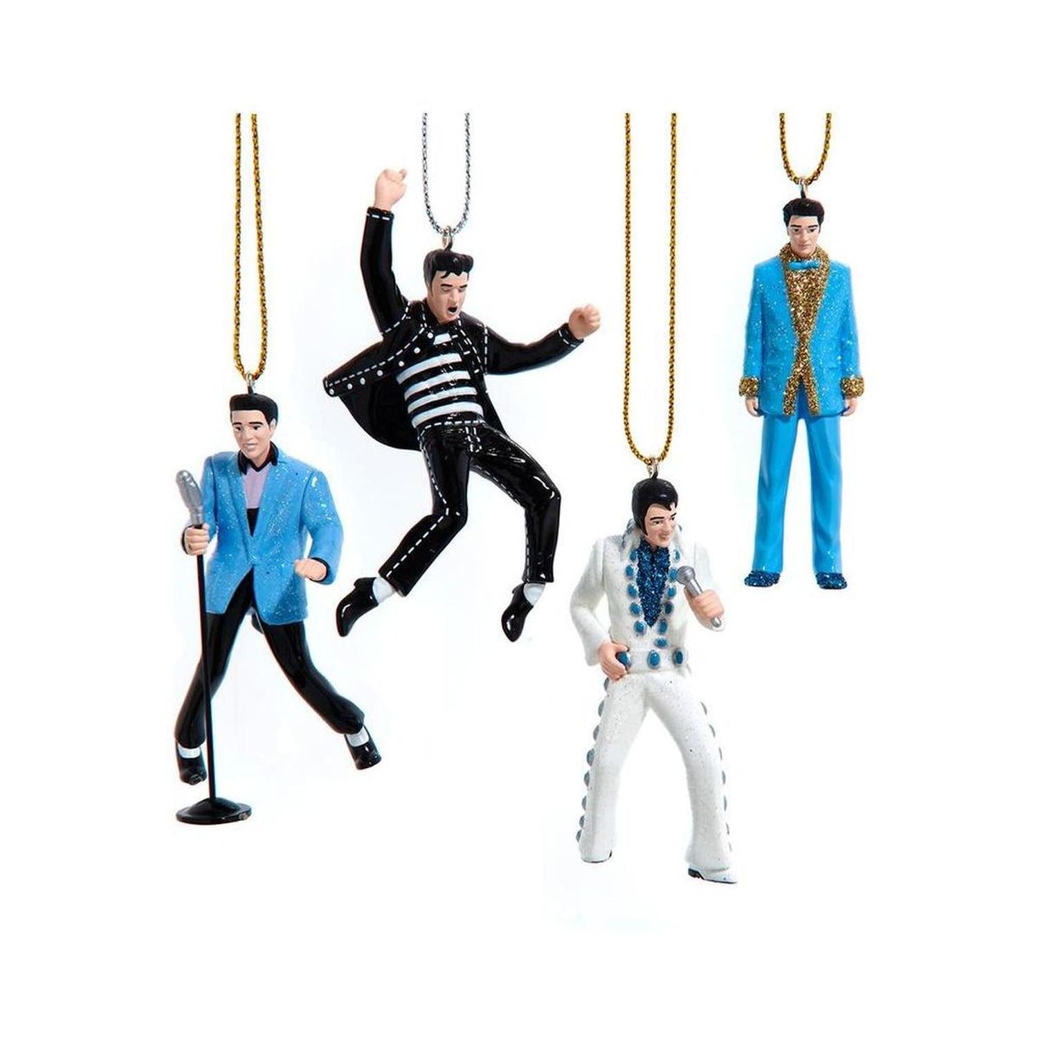 Kurt Adler 4pc Elvis Presley® Miniature Ornaments