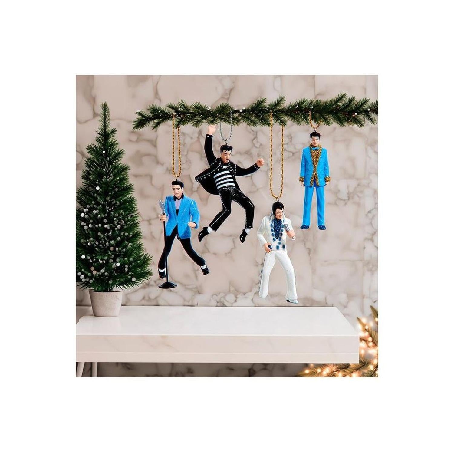 Shop For Kurt Adler 4pc Elvis Presley® Miniature Ornaments